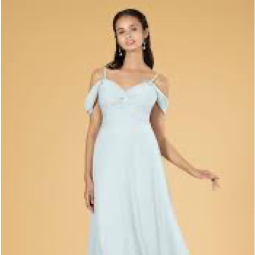 Social‎ Bridesmaids Lux Chiffon - Off-the-Shoulder Maxi Dress Size 10